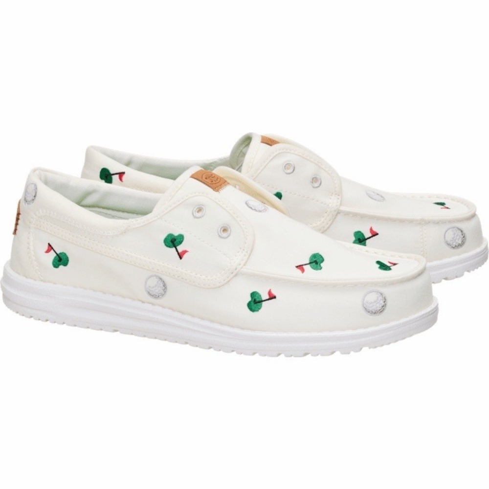 HEYDUDE Men's Wally Cru Embroidered GOLF NIB SIZE 12